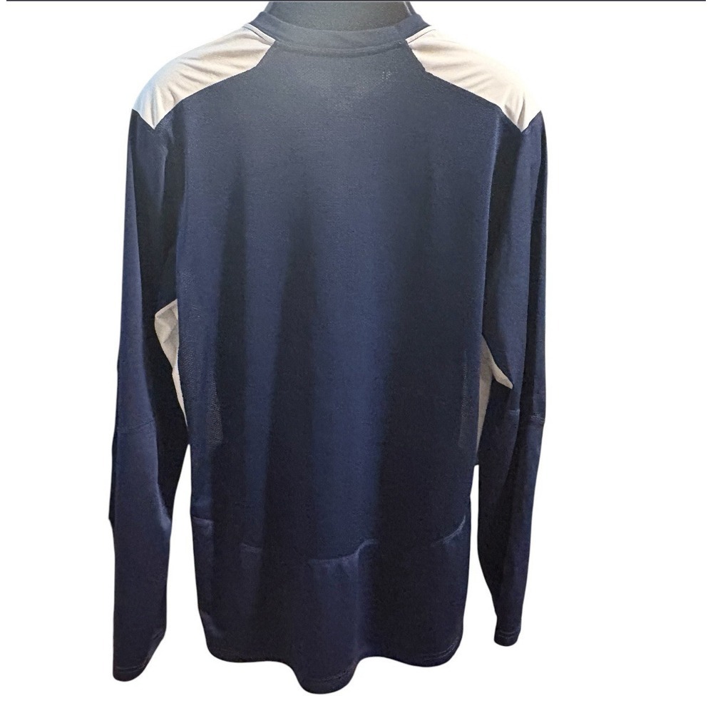 UMW Eagles Shirt Long Sleeve Mens Navy Nike Warm Up Jersey Team Sz L Dri Fit - Picture 2 of 6